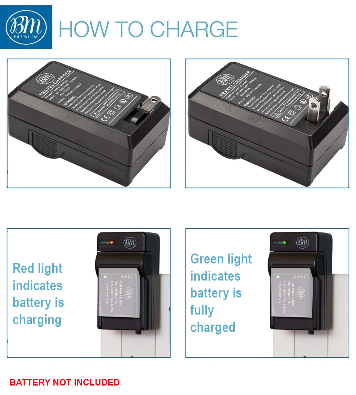 Amazon.com: BM Premium DMW-BLH7 Battery Charger for Panasonic